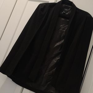 Black cape blazer